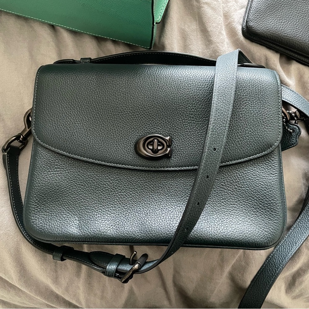 Dark Green Coach Crossbody Bag